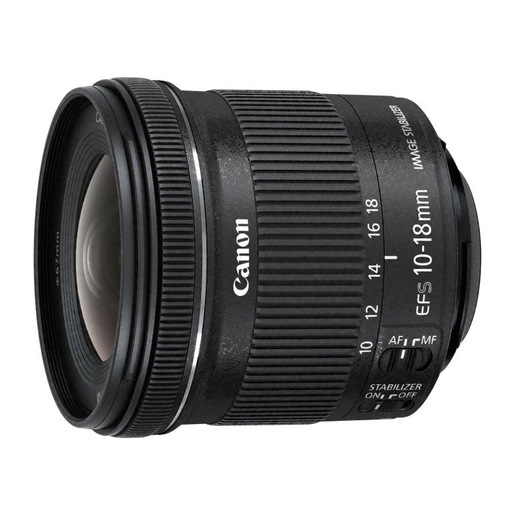 Image of Canon EF-S 10-18mm f/4.5-5.6 IS STM + EW-73C + Lens Cloth SLR Obiettiv