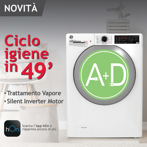 Image of Hoover H-WASH&DRY 500 HWPS41064DAMR-11 lavasciuga Libera installazione