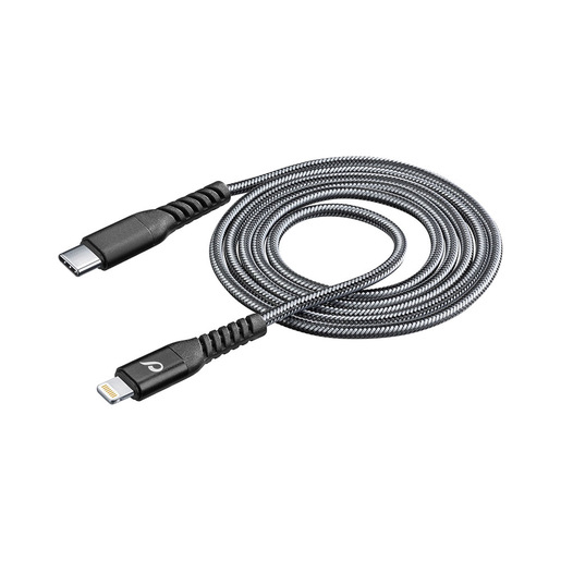 Image of Cellularline Tetra Force Cable 120cm - USB-C to Lightning