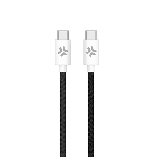 Image of Celly USBCUSBCCOTTBK cavo USB 1,5 m USB C Nero, Bianco