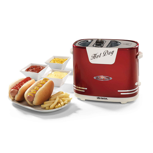 Image of Ariete 186 Pentola a vapore per Hot dog Rosso, Bianco