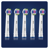 Oral-B 3D White Testine Di Ricambio Con Tecnologia CleanMaximiser,  Confezione Da 5 Pezzi