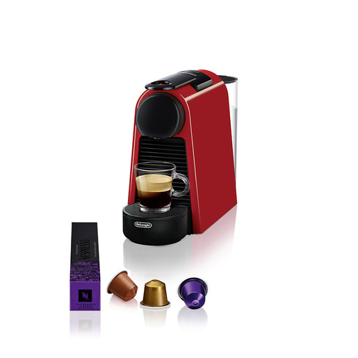 Image of DeLonghi Essenza Mini EN 85.R macchina per caffè Libera installazione Macchina per caffè con capsule Nero, Rosso 0,6 L Automatica