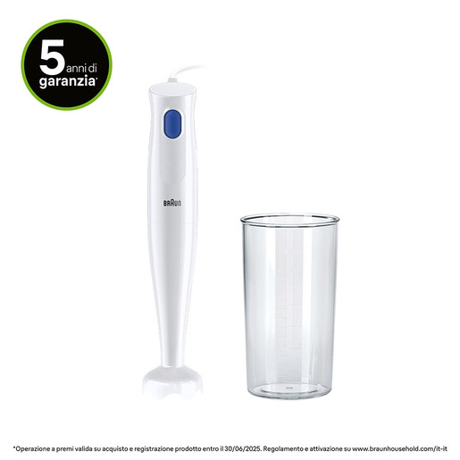 Image of Braun MultiQuick 1 MQ10.001P Minipimer Frullatore ad immersione White