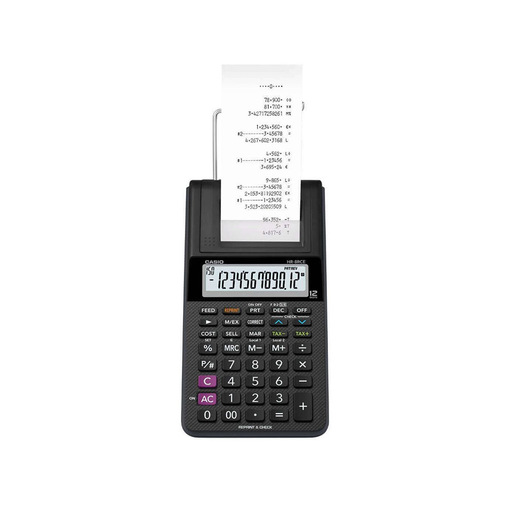 Image of Casio HR-8RCE-BK calcolatrice Desktop Calcolatrice con stampa Nero