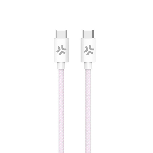 Image of Celly USBCUSBCCOTTPK cavo USB 1,5 m USB C Rosa, Bianco